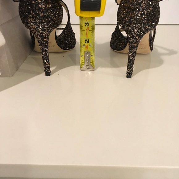 New Jimmy Choo Emily Glitter Heels 7.5 (37.5) - Picture 8 of 8